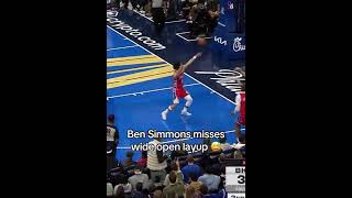 Ben Simons miss open layup lebronjames bronnyjames lakers bronny james [upl. by Esinyt]