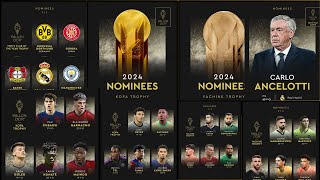 Ballon Dor 2024 Nominees Announced  Performance Of The Nominees In The Year Under Review [upl. by Soph97]