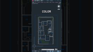 AutoCAD COLOUR CHANGE COLOUR IN AUTOCAD autocadshorts sketchuphindishorts shorts [upl. by Parish]