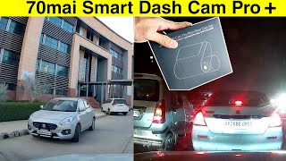 हिंदी में  70mai Smart Dash Cam Pro A500S1  Front amp Rear Camera Setup  Best Day amp Night Shots [upl. by Lladnor]