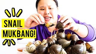 MUKBANG GIANT SNAILS 먹방 EATING SHOW [upl. by Thinia]