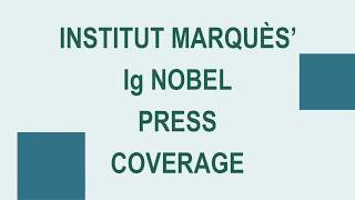 Institut Marquès Ig Nobel Press Coverage [upl. by Ainavi]