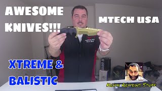 Mtech Xtreme and Mtech Ballistic Knife [upl. by Odnalref]