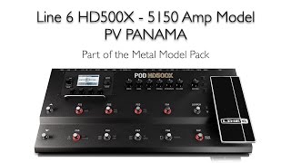 Line 6 HD500X  5150 Amp Model  PV PANAMA [upl. by Ahsita718]