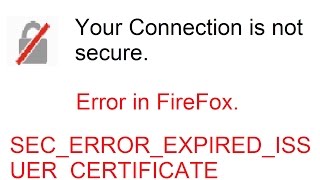 How to solve your connection is not secure in firefox [upl. by Craig44]