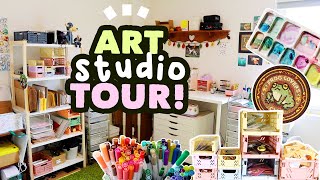 2023 Art Studio Tour  a realistic look at my studio [upl. by Manly]