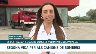 Els bombers de Menorca donen una segona vida al material que ha quedat obsolet [upl. by Enautna297]