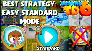 BTD6  BEST STRATEGY  Easy standard mode works on 37 maps [upl. by Noreg]