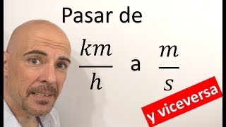 PASAR KILÓMETROS POR HORA A METROS POR SEGUNDO Kmh a ms y ms a kmh FACTORES DE CONVERSIÓN [upl. by Drawde]