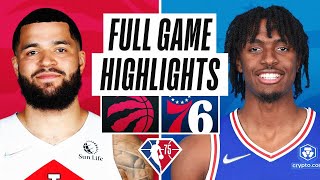 RAPTORS at 76ERS  FULL GAME HIGHLIGHTS  November 11 2021 [upl. by Farley]