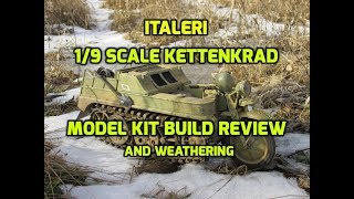 Italeri 19 Kettenkrad SdKfz2 HK101 Scale Model Kit Build Review and Weathering 7404 [upl. by Oj]