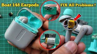 how to fix boat airdopes 148 one side not charging  boat airdopes 148 charging problem FIXED [upl. by Nac]