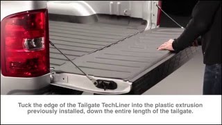 Installation WeatherTech Tailgate TechLiner on a Chevy GMC [upl. by Brown222]