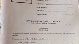 NECO Biology Practical Answers 2024  NECO Biology Practical Questions and Answers 2024 [upl. by Alberta247]