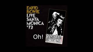 Moonage DaydreamJohn Im Only Dancing Live Santa Monica 72  David Bowie  Lyrics [upl. by Lindsy]