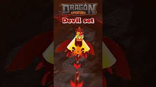 DEVIL SET  Dragon Adventures Roblox dragonadventures roblox dragongame dragons [upl. by Nanice]