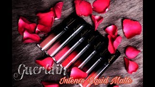 SWATCHREVIEW GUERLAIN INTENSE LIQUID MATTE LIPSTICK  PhuongNguyenPretty [upl. by Franck]