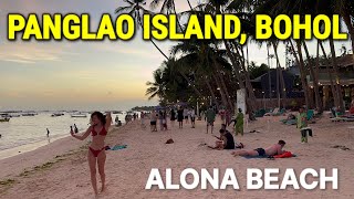 Panglao Tour Philippines 2024  MOST POPULAR BEACH in BOHOL  ALONA BEACH Virtual Walk Tour [upl. by Hetty462]