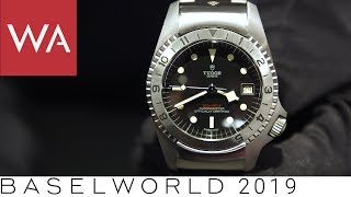 Baselworld 2019 Handson the TUDOR novelties including Black Bay P01 [upl. by Datnow]