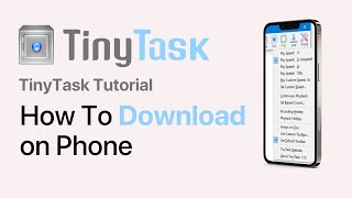 How to Download TinyTask on Mobile 2024  All Devices [upl. by Lardner]