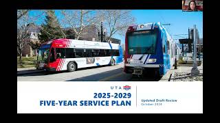 UTA FiveYear Service Plan 20252029 Public Information Session 2 September 17 2024 [upl. by Kirkpatrick777]