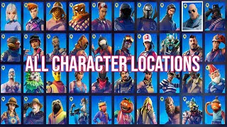 All 40 Character NPC Locations ingame in Fortnite Chapter 2 Season 5 [upl. by Notaek80]