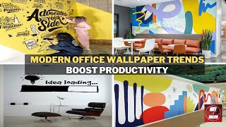 Modern Office Wallpaper Trends Boost Productivity with Stunning Designs [upl. by Bradeord874]