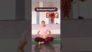 घर बैठे बच्चेदानी की रसौली या गांठे ठीक करे एक आसन से।। Endometriosis Heal Naturally🧘‍♀️ ytshorts [upl. by Elorac]