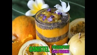 Canistel amp Passionfruit Chia Seed Pudding Recipe [upl. by Lemaj]