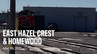 My East Homewood and Hazelcrest yard trip ft a CN C408 standard cab and a BLampE SD40T tunnel motor [upl. by Anchie461]