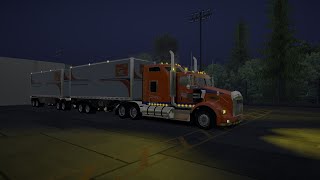 de viaje en el T800 de la empresa MT 🇲🇽 en universal truck simulador 🤠🚛 [upl. by Hesoj]