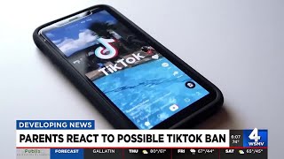 Parents react to possible TikTok ban [upl. by Kasey546]