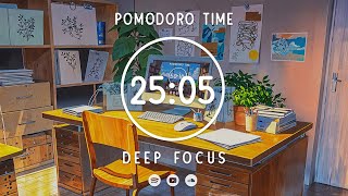 Study Pomodoro ★︎ 25 Minute Timer ★︎ Lofi Pomodoro 2505 ★︎ 4 x 25 min [upl. by Nalloh]