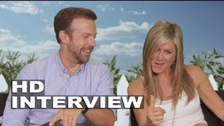 Were The Millers Jennifer Aniston amp Jason Sudeikis Official Interview 08072013  ScreenSlam [upl. by Helmer]