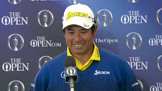 Hideki Matsuyama Sunday Flash Interview 2024 Open Championship Royal Troon [upl. by Featherstone]