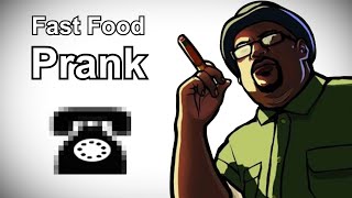 Big Smoke Calls McDonalds  Grand Theft Auto Prank Call [upl. by Coulter136]