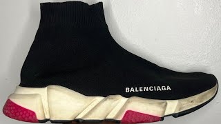 How To Clean Balenciaga Speed Trainer [upl. by Erasaec]