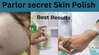 Parlor secret Skin Polishinstant whitening10 minut Rang Gora krney wali polish [upl. by Christis6]