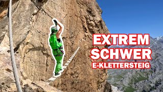 Extremer Hans Kammerlander Klettersteig Schwierigkeit E [upl. by Siravrat]