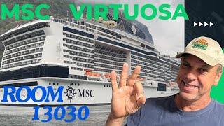 MSC VIRTUOSA balcony room 13030 tour [upl. by Llenyar]