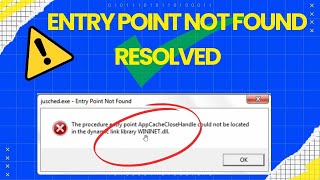 Solved The procedure entry point AppCacheCloseHandle could not be located in the dynamic link lib [upl. by Eneroc]