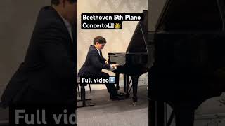 Tarık Kaan Alkan plays the 5th Piano Concerto of Beethoven “Emperor”🎹 [upl. by Oak]