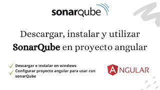 Como descargar instalar y utilizar sonarQube en un proyecto angular [upl. by Aoh242]