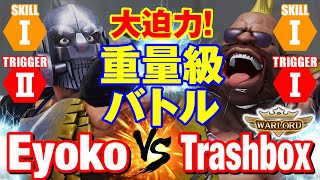 スト5 えよこ（ザンギエフ）vs トラボ（LP1位バーディー） 大迫力！重量級バトル EyokoZangief vs TrashboxBirdie SFV [upl. by Siugram]