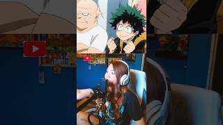 Little fanboy 🥰 anime animereaction reaction myheroacademia mha izukumidoriya [upl. by Ergener]