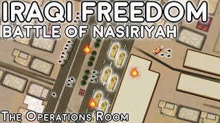 Battle of Nasiriyah  Operation Iraqi Freedom  Animated [upl. by Shalne]