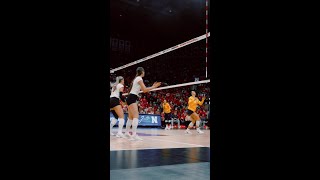 Bergen Block vs Michigan  Nebraska Volleyball [upl. by Mabel]