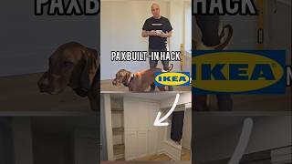 Ikea pax wardrobe builtin hack with custom floating shelves diy homehacks ikea [upl. by Ahseinaj270]