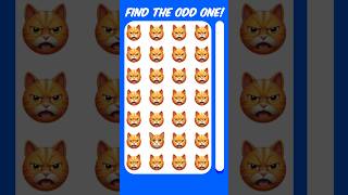 FIND THE ODD EMOJI odd emoji  odd out  emojichallenge emoji shorts [upl. by Igor]