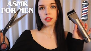 ASMR Barbershop 💈 Real Clippers amp Hair Cutting Roleplay [upl. by Weyermann]